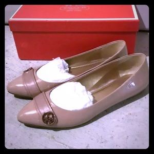COACH ONIDA PATENT LEATHER POINTED BALLET FLATS 7